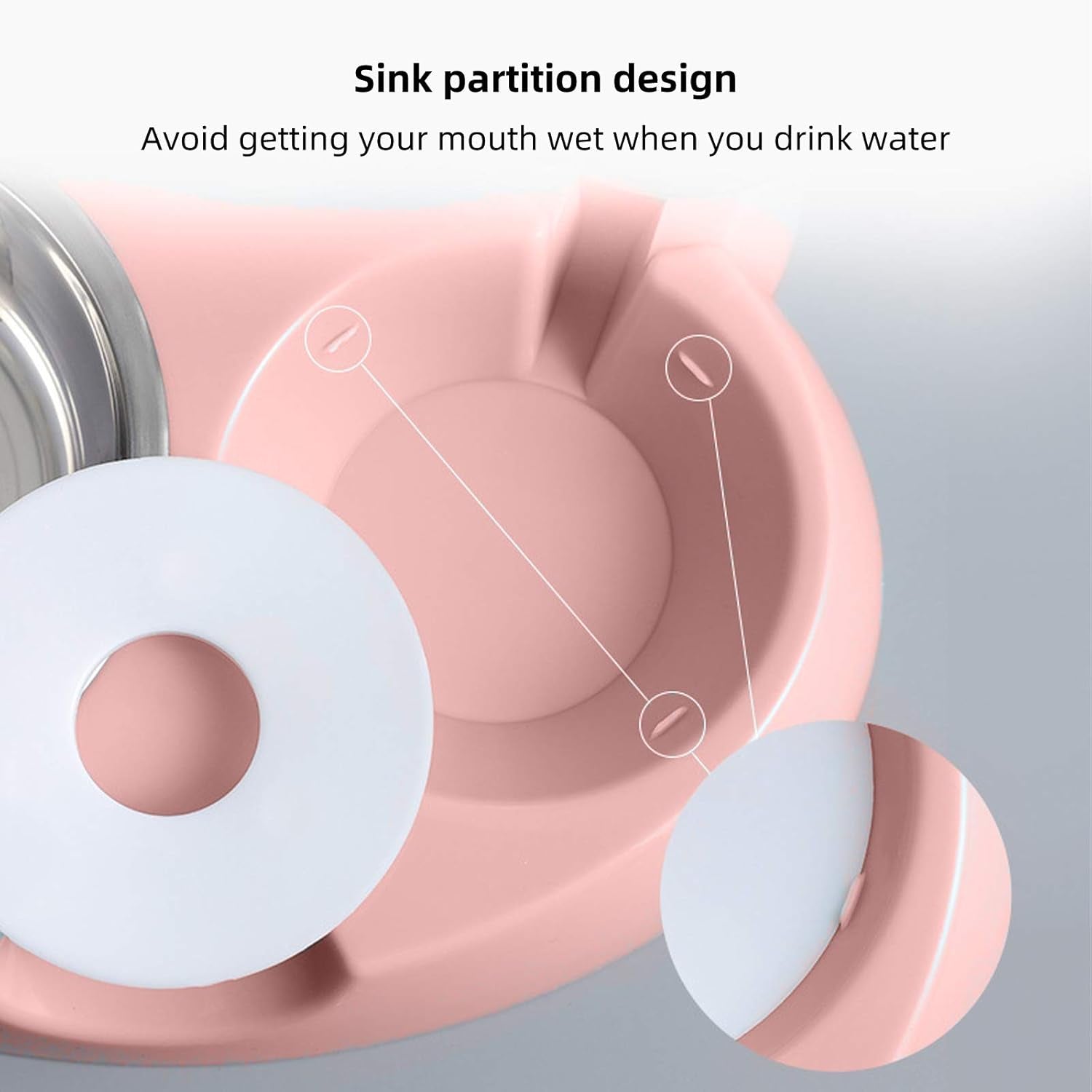 Small Pets Water and Food Bowl Set, Dogs Cats Feeder Bowl and Automatic Water Dispenser Double Pet Bowls with Automatic Water Bottle for Small or Medium Size Dogs Cats…